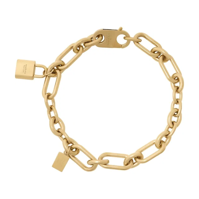 Acne Studios Chain-Link Bracelet — Gold Metal Bracelets in Gold from HEWI