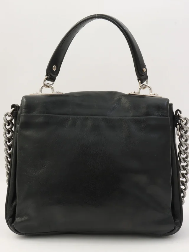 Celine Lizard emboss 2-way bag, black from VINTAGE QOO TOKYO, photo 2 of 14