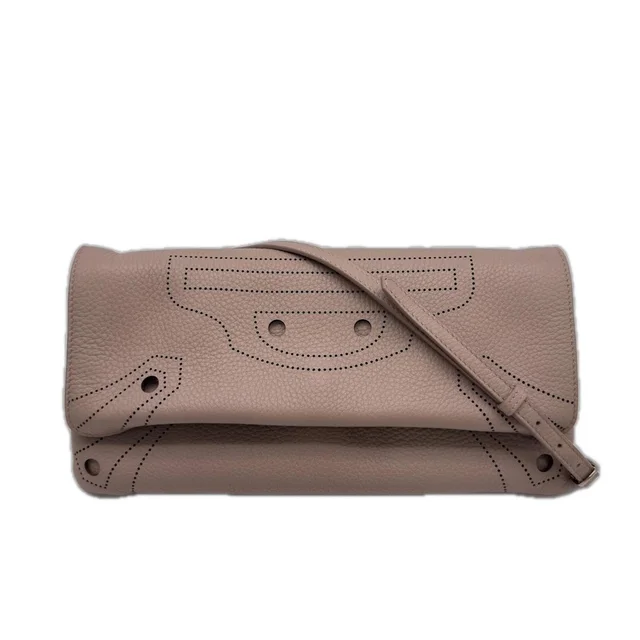 Balenciaga Blackout Envelope Shoulder Bag 452318 With Strap, Brown Calf Leath... in brown|red Calfskin from Poshmark