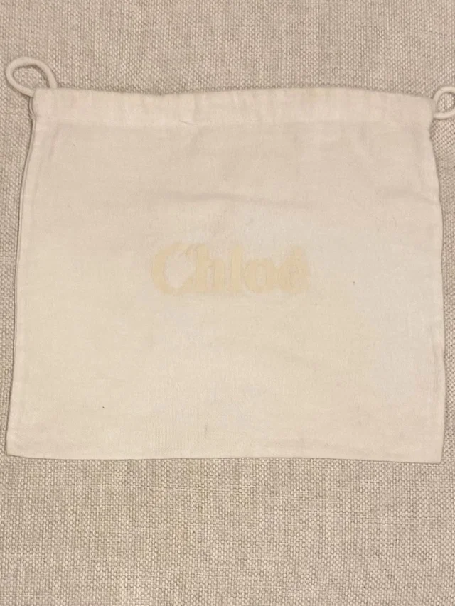 Chloé Chlo Accessories Dust Bag - Cream Logo 9.5 X 10.5 Inches in gold from Poshmark