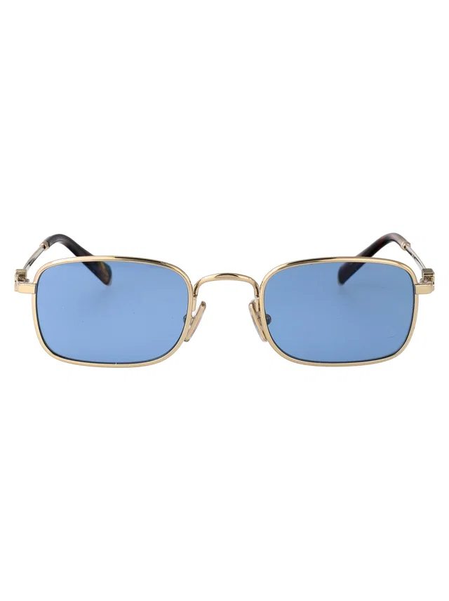 Miu Miu 0mu Metal Frame Sunglasses — Gold in Gold from HEWI