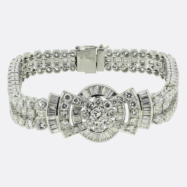 Cartier 12.00 Carat Diamond Bracelet from The Vintage Jeweller