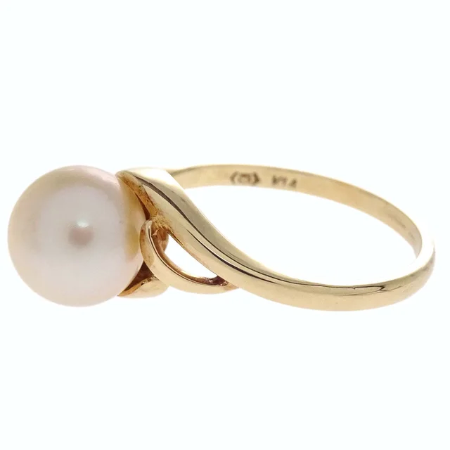 Mikimoto Ring 14K Pearl Gold #51 Jewelry in Gold from AMORE Vintage Tokyo