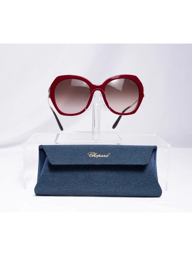 Chopard Maroon Oversize Rounded Maroon in red from Poshmark
