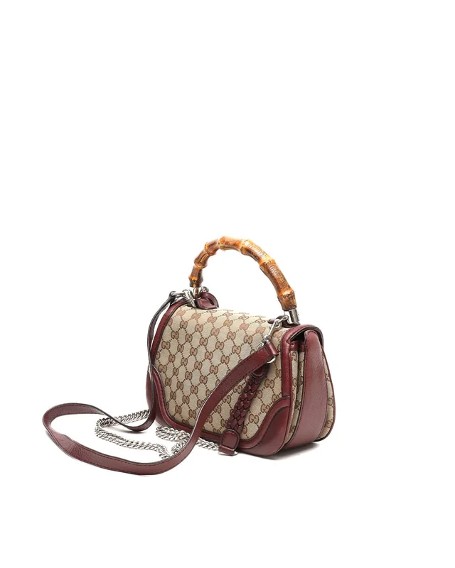 Gucci GG Bamboo 1947 Medium Top Handle Bag in Canvas from A Retro Tale, photo 3 of 7