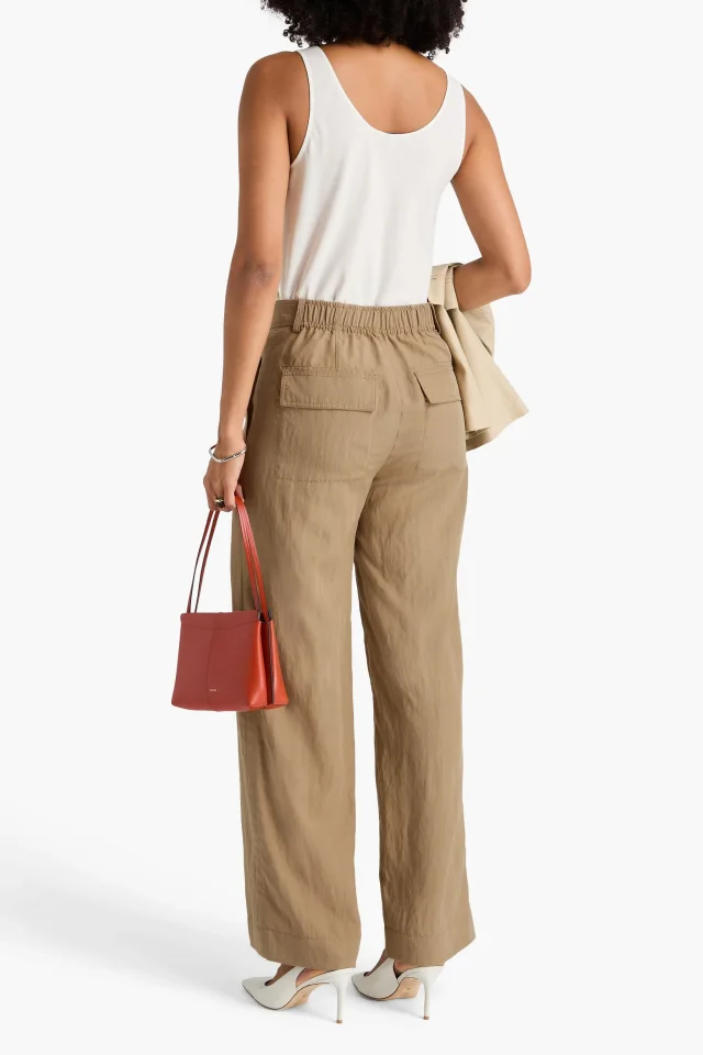 Vince TENCEL™-Blend Wide-Leg Pants, photo 3 of 4 from THE OUTNET