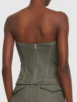 Dion Lee Bustier with laces in 98% Organic Cotton, 2% Elastane, photo 3 of 5 from LUISAVIAROMA