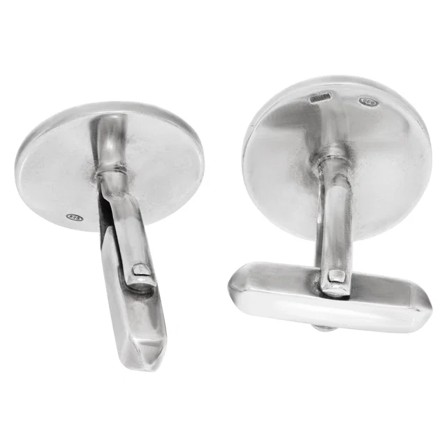 Bvlgari Onyx cufflinks in Sterling Silver from Gray And Sons