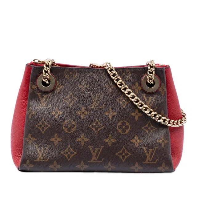 Brown Louis Vuitton Monogram Surene BB Shoulder Bag in Brown Coated canvas from Designer Revival