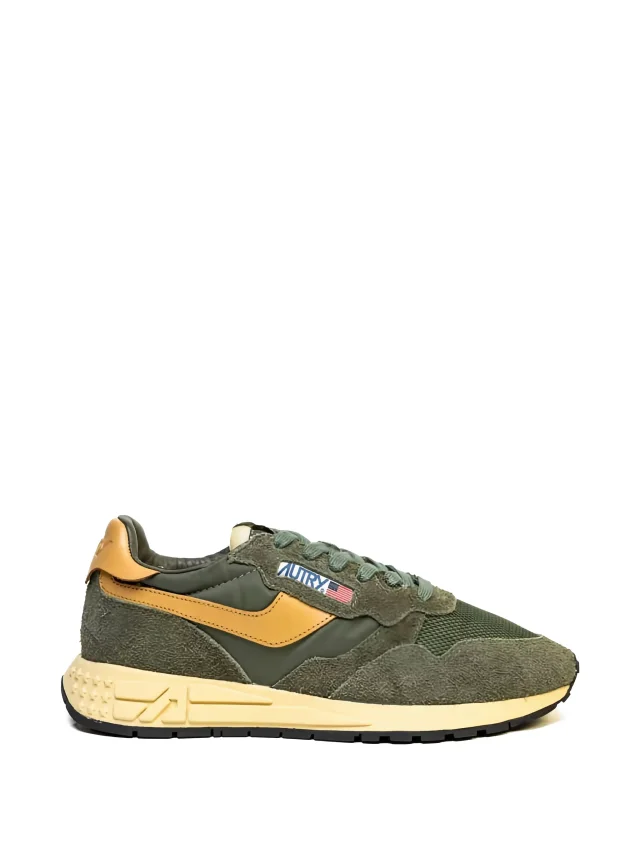 Reelwind suede-panel sneakers