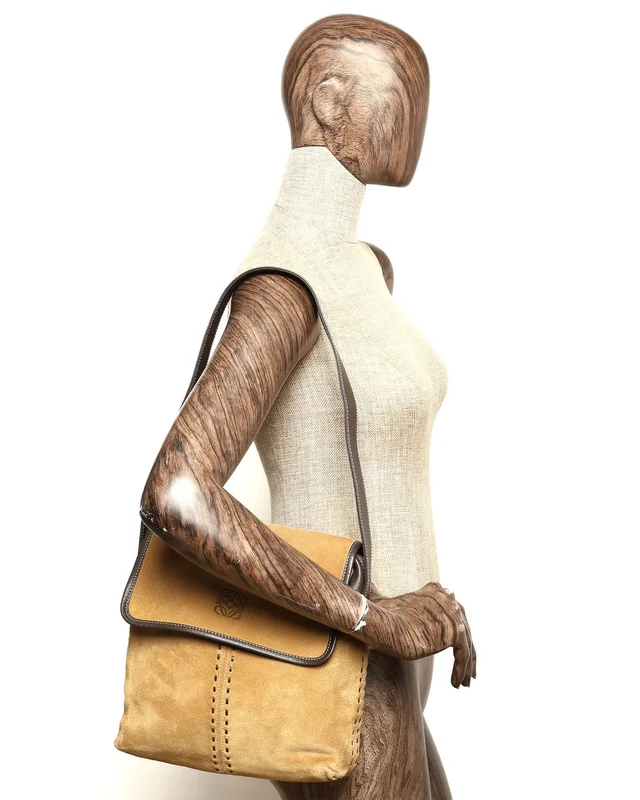 Loewe Anagram Suede Messenger Bag in Suede from A Retro Tale, photo 9 of 9