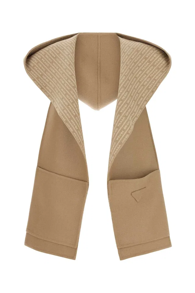 Prada Wool Scarf — Beige Exterior: Scarfs in Beige Wool from HEWI