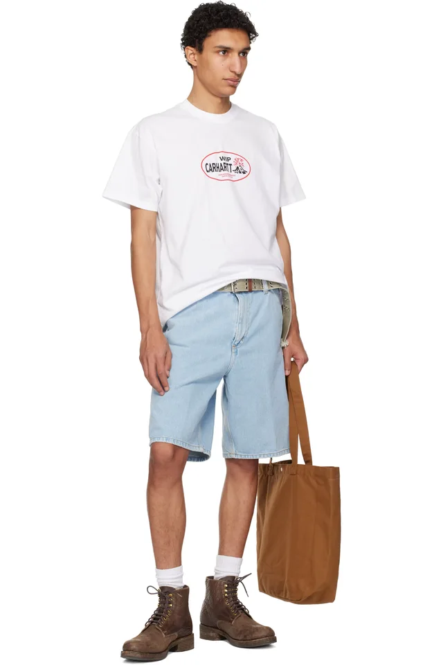 Carhartt Work In Progress White S/S Harlequin BBQ T-shirt, photo 4 of 4 from SSENSE