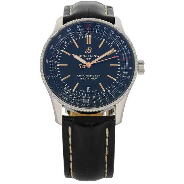 Breitling Navitimer A17326 41mm Stainless Steel Watch in Leather from H&T