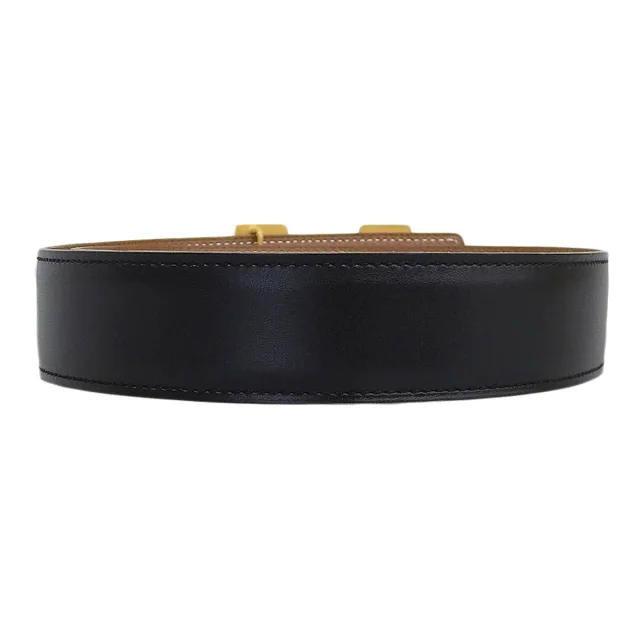 Hermès 1996 Constance Belt, Black in Black Box leather from VINTAGE QOO TOKYO, photo 4 of 8