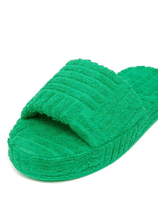 BOTTEGA VENETA Resort Sponge sandals in Green 100% cotton, photo 5 of 6 from 24S (Canada)