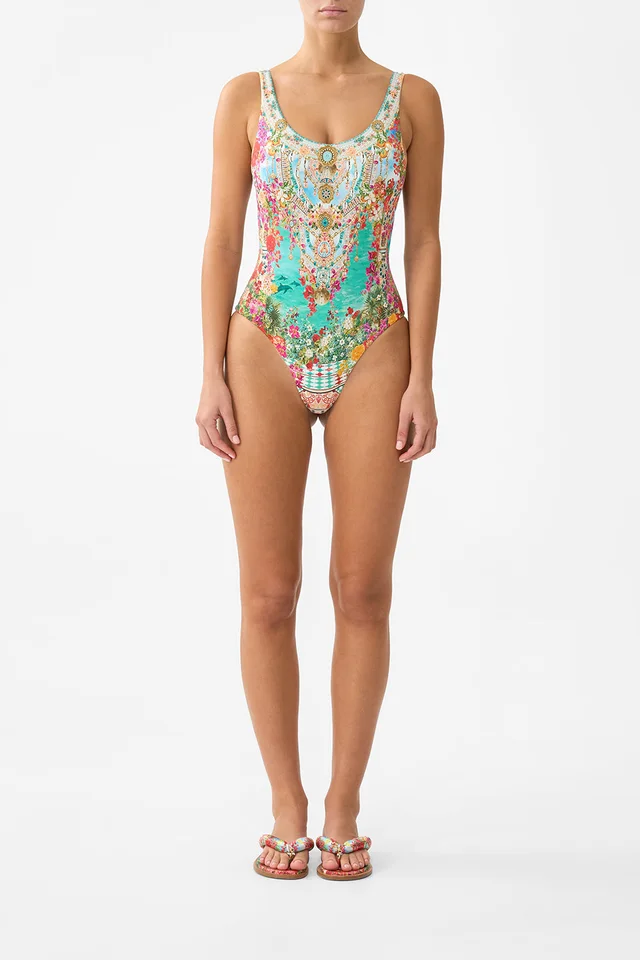 Camilla eBoutique WIDE STRAP ROUND NECK ONE PIECE WITH LOW BACK MEET ME IN MALLORCA from CAMILLA, photo 1 of 1