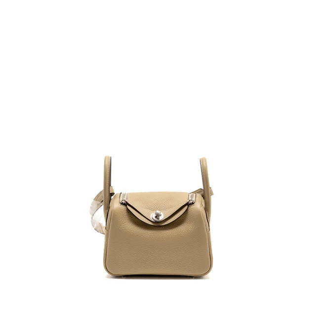 Hermès Mini Lindy II Clemence trench SHW stamp K in Clemence leather from EMIER