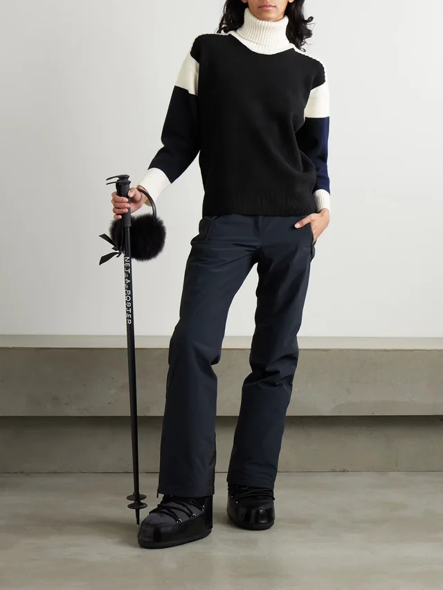 AZTECH MOUNTAIN Bayer color-block wool-blend sweater in Black, photo 2 of 2 from NET-A-PORTER (Canada)