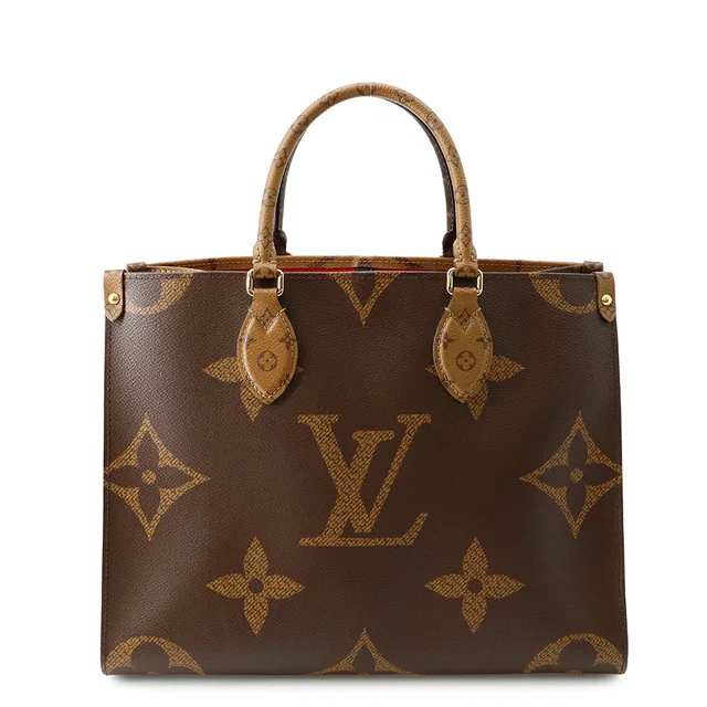 Louis Vuitton Onthego RedM45321 Monogram Reverse Canvas Monogram Giant Size MM in Canvas from GALLERY RARE