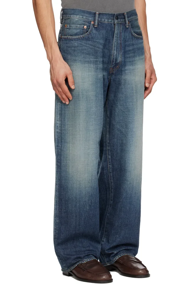 nanamica Blue Selvage Jeans, photo 2 of 4 from SSENSE