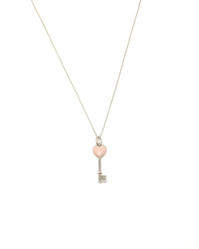 Tiffany & Co. Heart Key Silver Necklace in Silver from A Retro Tale