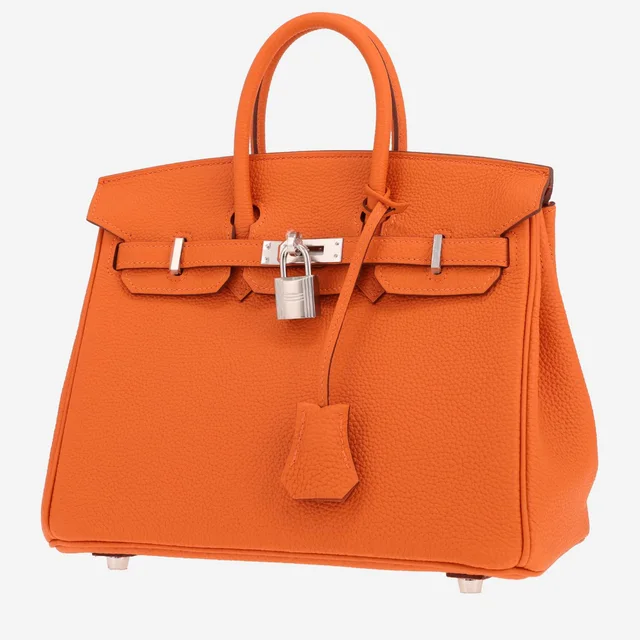 Hermès Birkin handbag, 25 cm, in Orange Togo leather in Orange Togo leather from Collector Square