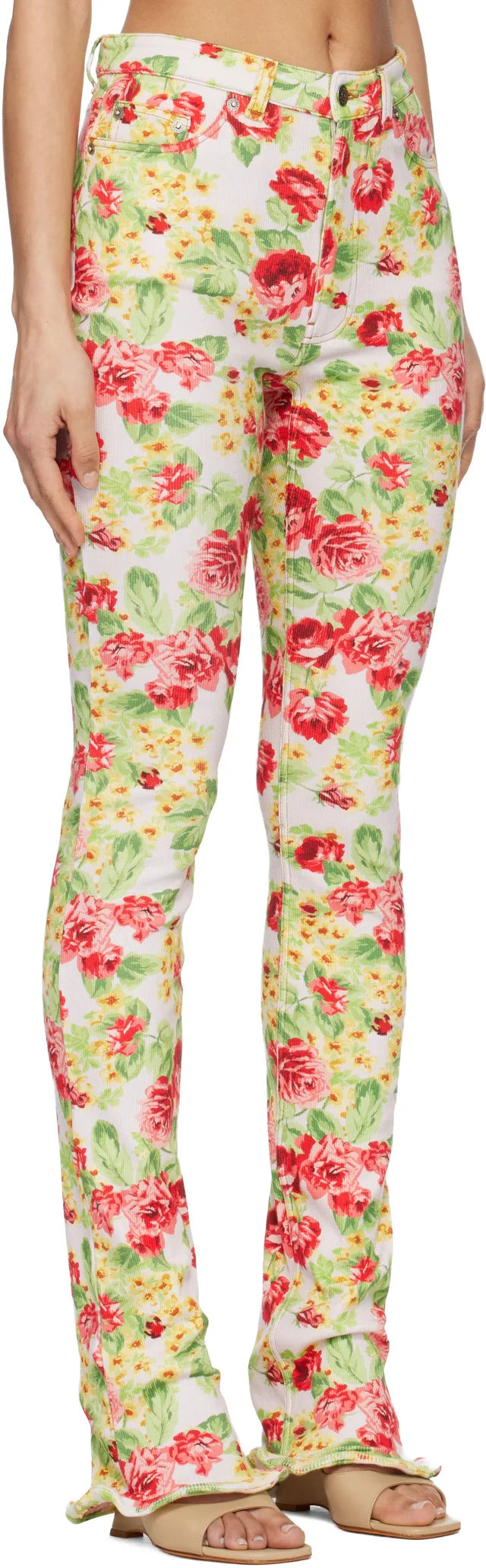 Acne Studios Multicolor Printed Casual Leggings, photo 2 of 5 from SSENSE
