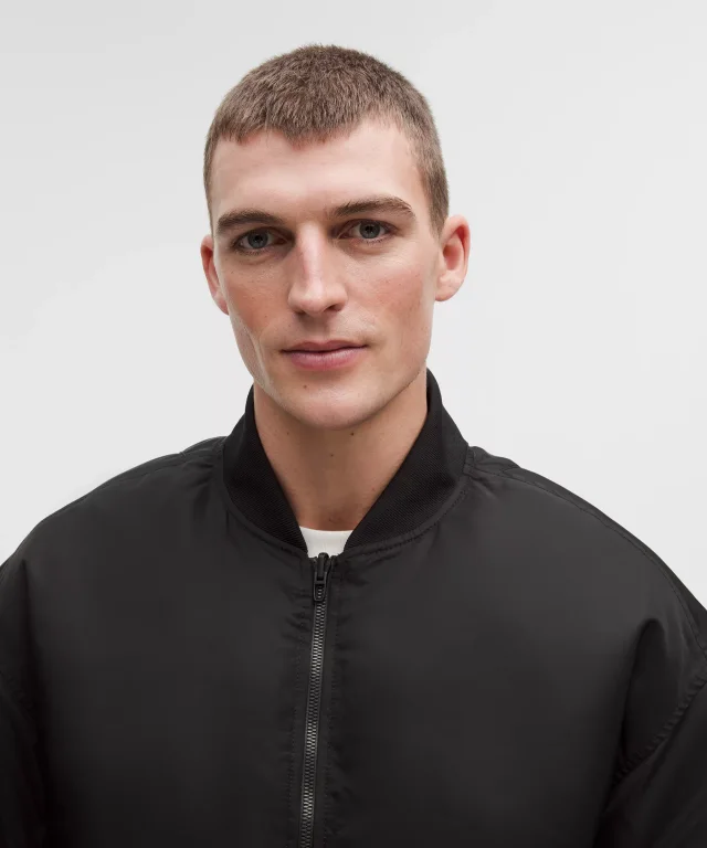 lululemon Reversible 600-Down-Fill Bomber Jacket in Black, photo 4 of 8 from lululemon