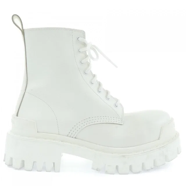 Balenciaga Boots White in White from The Reluxe