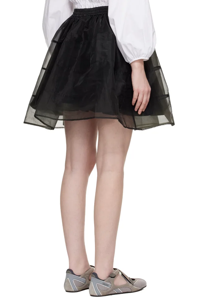 Cecilie Bahnsen Black CBcayla Miniskirt, photo 3 of 4 from SSENSE