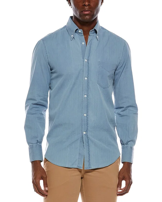 Brunello Cucinelli Brushed Shirt, image 1 of 1 from Gilt