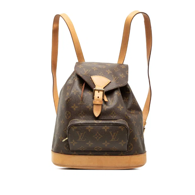 Brown Louis Vuitton Monogram Montsouris PM Backpack in Brown Coated canvas from Designer Revival, photo 1 of 1