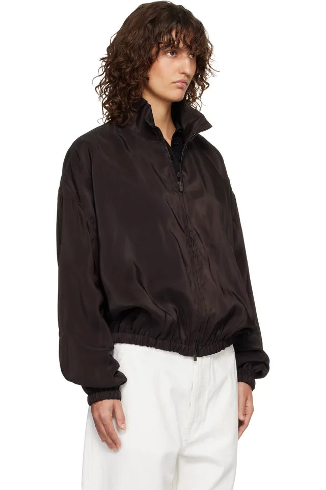 Fear of God Brown Tracking Jacket, photo 2 of 4 from SSENSE
