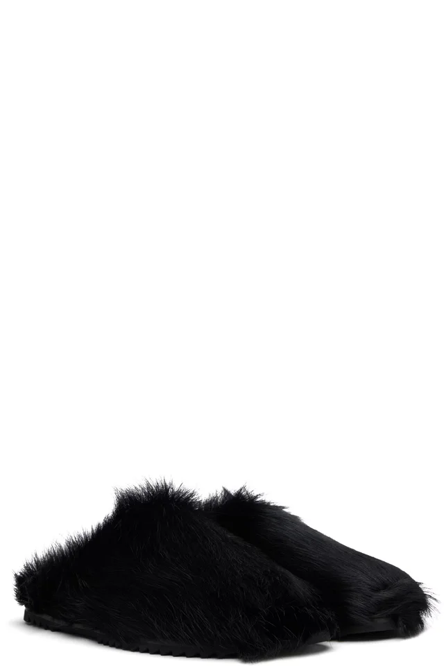 Rick Owens Black Pillow Granola Sandals, photo 4 of 4 from SSENSE
