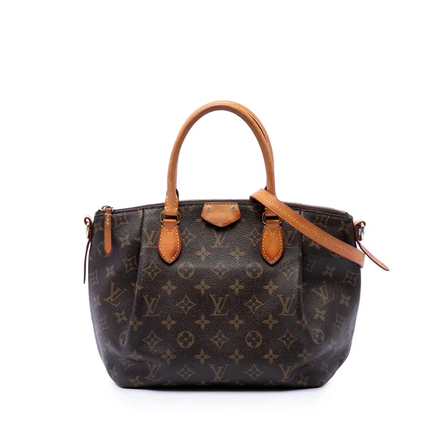 Brown Louis Vuitton Monogram Turenne PM Satchel in Brown Coated canvas from Designer Revival