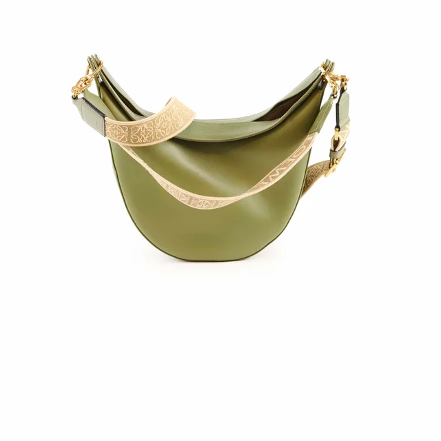 Loewe Small Luna Bag Olive Green in Green Leather from The Purse Affair