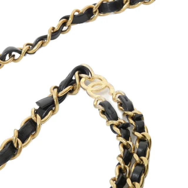 CHANEL 22 Line AS3859 Rucksack in BLACK / MAT GOLD metal fittings calf from KOMEHYO, photo 6 of 7