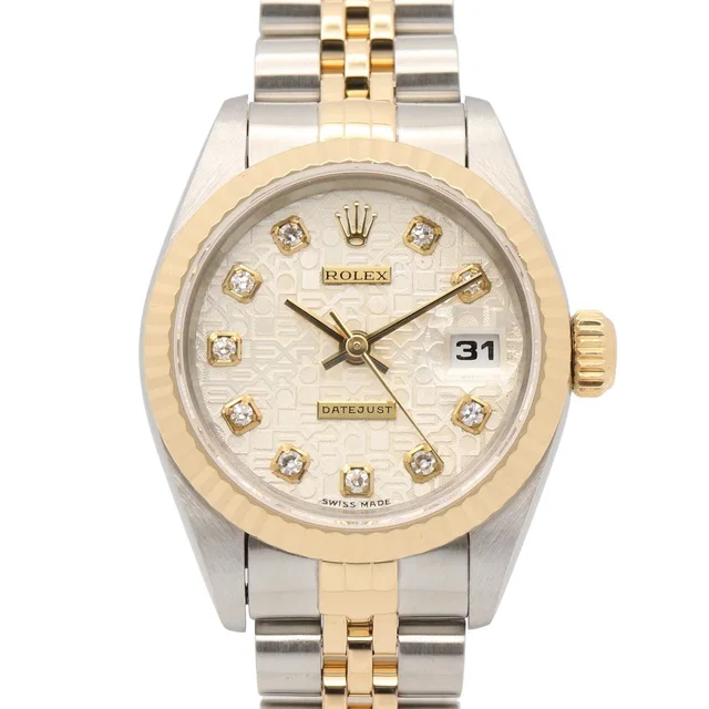 Rolex Watch Datejust Diamond Con NP 18K Stainless Steel from The Reluxe