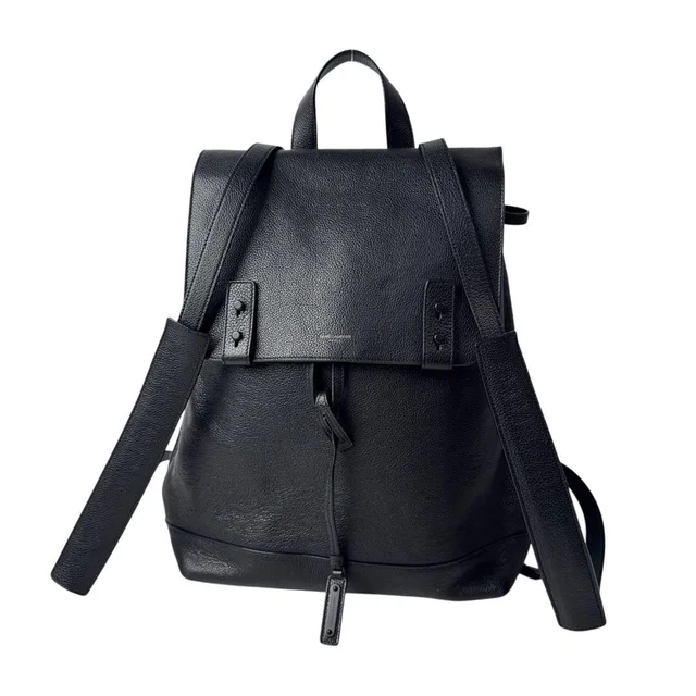 Saint Laurent Sac de Jour Backpack Gray Leather in Grey Leather from The Reluxe
