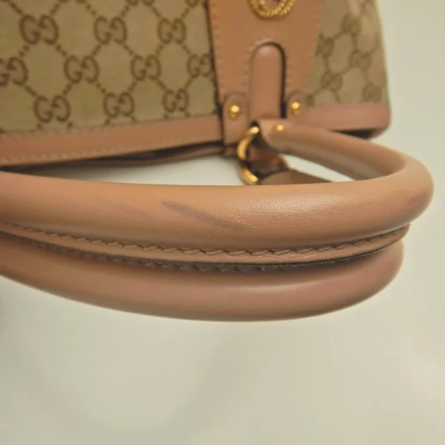 Gucci GG Canvas Tote Bag in Beige Canvas from LuxUness, photo 6 of 8