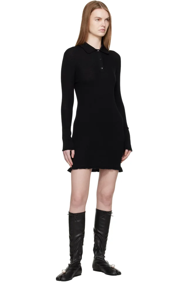 Cecilie Bahnsen Black Botka Minidress, photo 4 of 4 from SSENSE