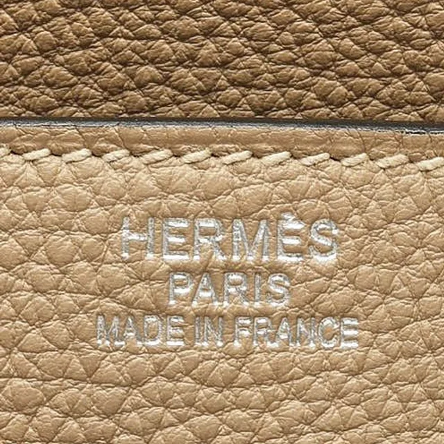Hermès Birkin 35 Gris Tourterelle Togo Bag in Grey Togo leather from A Retro Tale, photo 10 of 12