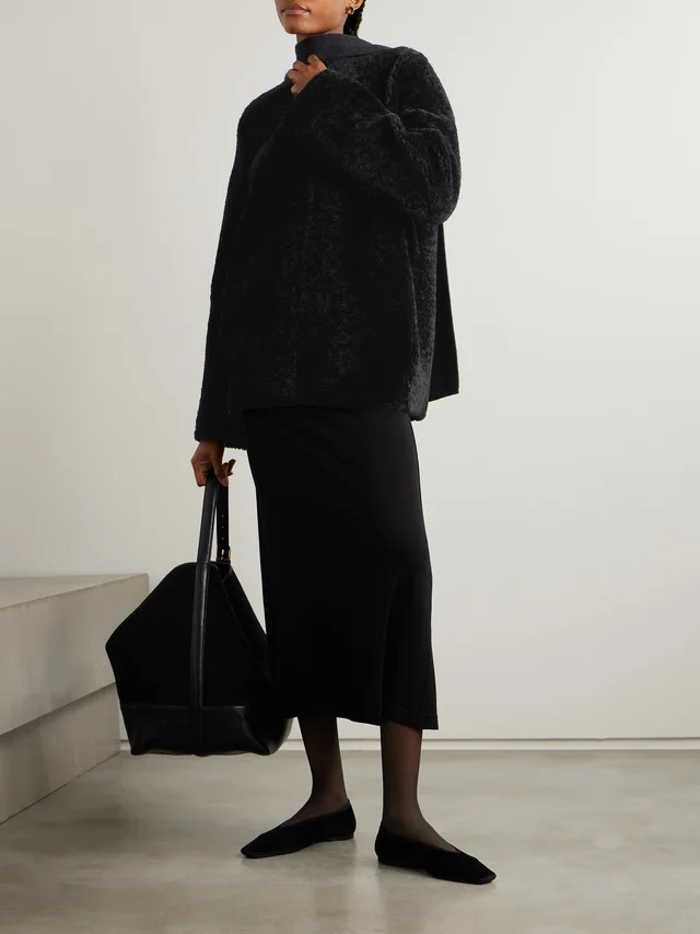 TOTEME Shearling jacket in Black, photo 2 of 2 from NET-A-PORTER (Canada)