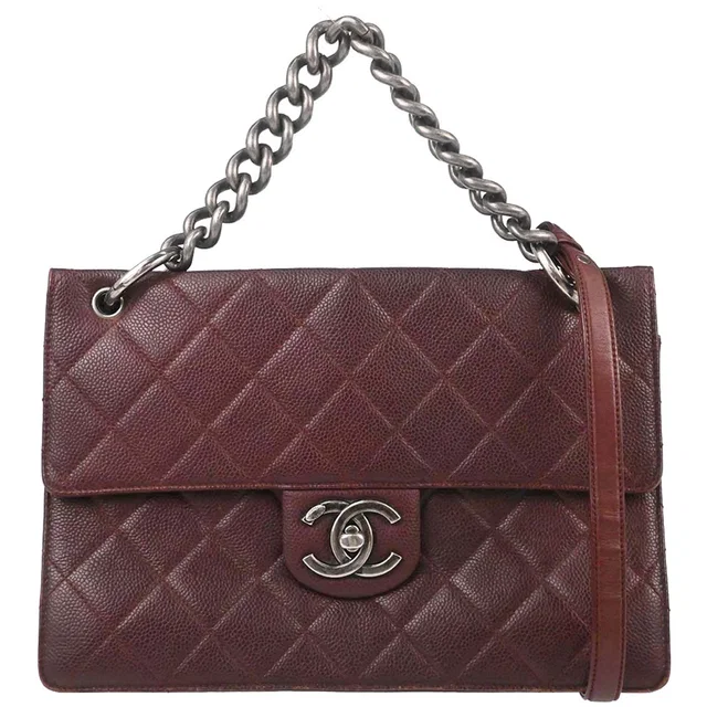 Chanel 2014-2015 Brown Caviar Skin Retro Class 2way Shoulder Handbag in Brown Caviar leather from AMORE Vintage Tokyo