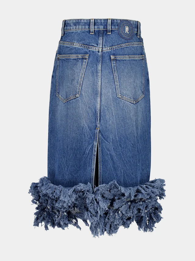 Paco Rabanne Rabanne Fringes Midi Skirt, photo 3 of 9 from SENSER
