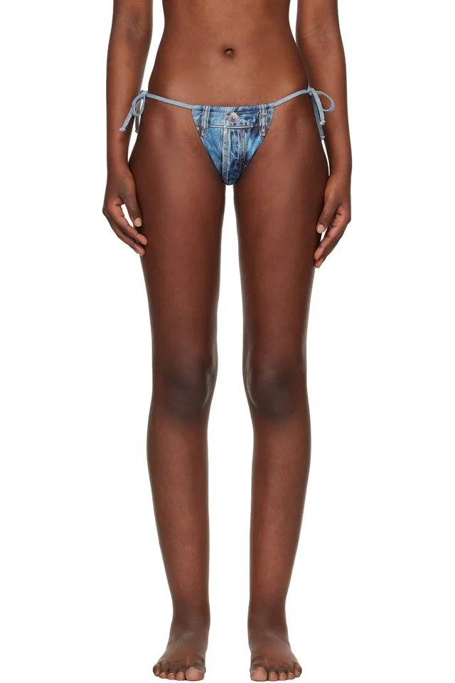 Diesel Blue Jodie-Dnm Bikini Bottom, image 1 of 1 from SSENSE