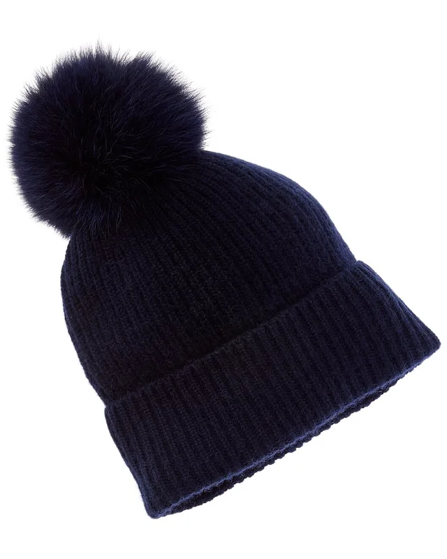 Sofia Cashmere sofiacashmere Rib Cashmere Hat, image 1 of 1 from Rue La La