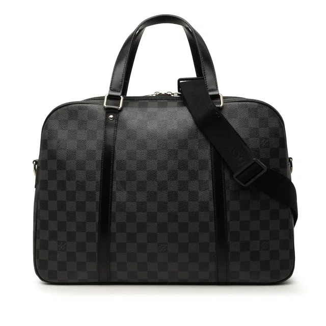 Black Louis Vuitton Damier Graphite Jorn Travel Bag in Black Canvas from Designer Revival
