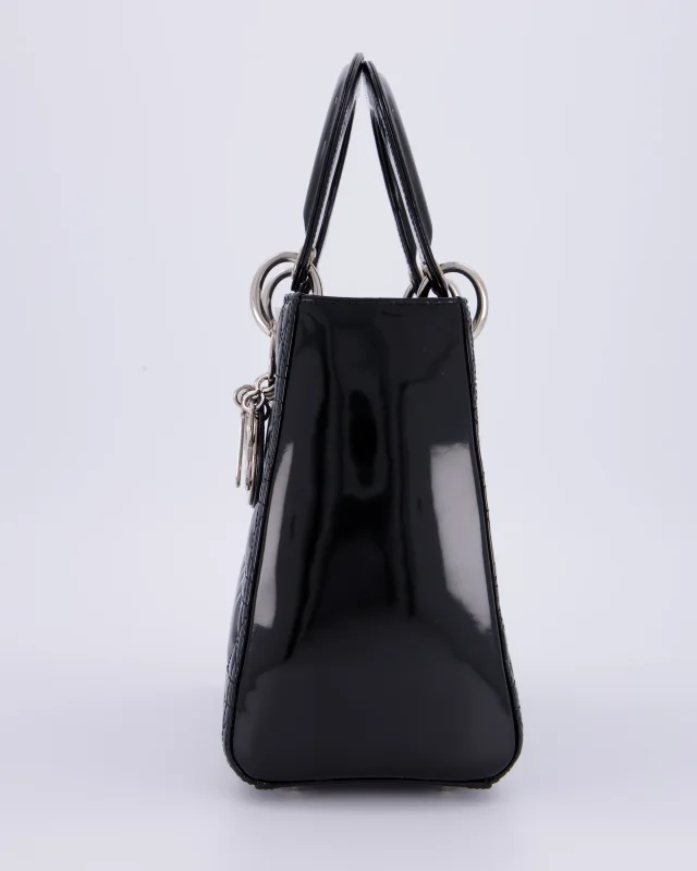 Black Patent Medium Lady Dior Bag in Black Patent leather from Sellier, photo 8 of 18